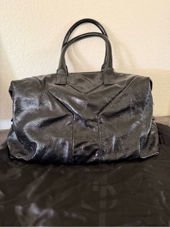 Yves Saint Laurent Handbags - Black Patent Leather Tote Bag